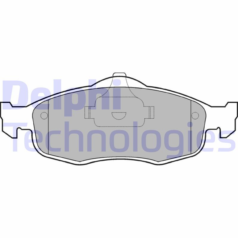 Obrázok Sada brzdových platničiek kotúčovej brzdy DELPHI  LP782