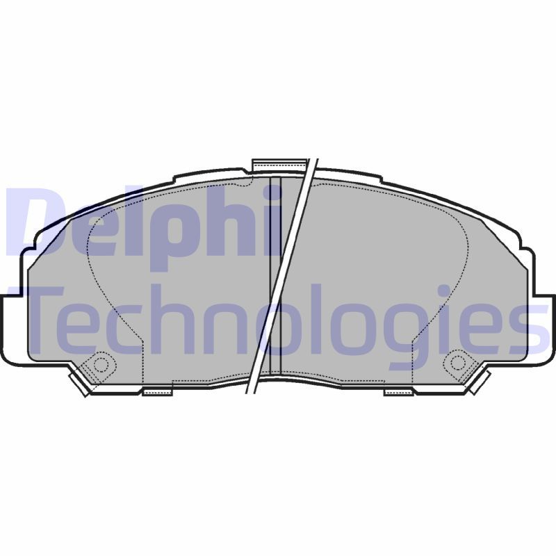 Obrázok Sada brzdových platničiek kotúčovej brzdy DELPHI  LP944