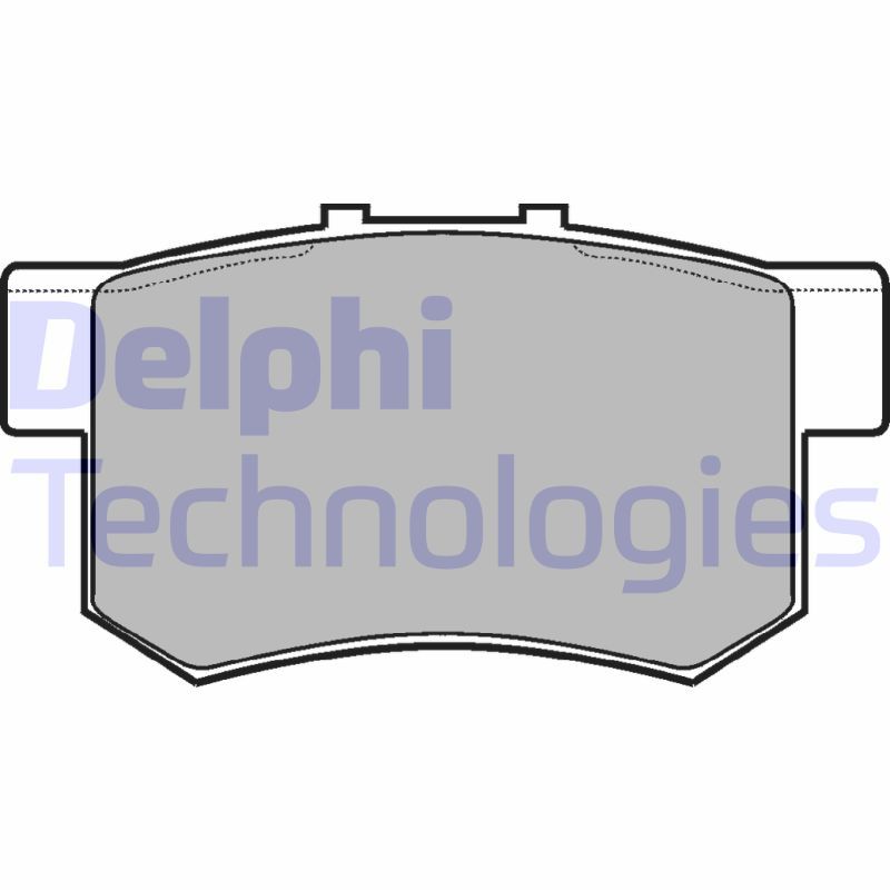 Obrázok Sada brzdových platničiek kotúčovej brzdy DELPHI  LP948