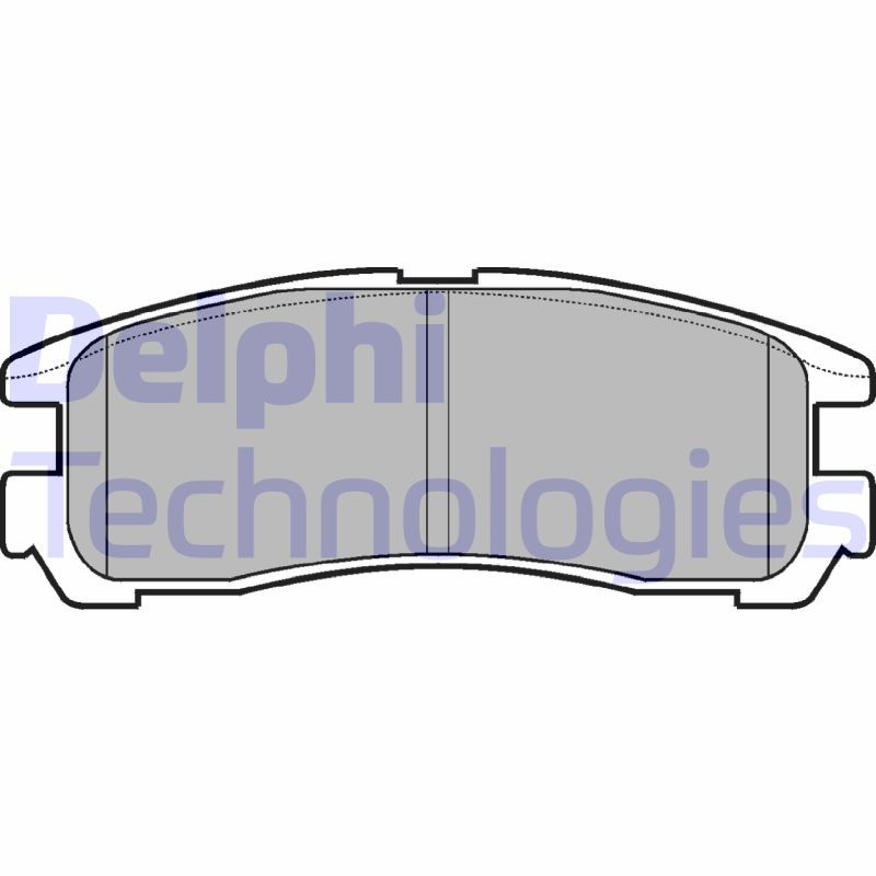 Obrázok Sada brzdových platničiek kotúčovej brzdy DELPHI  LP955