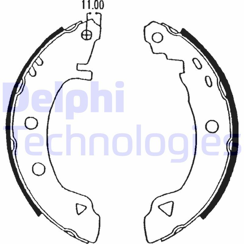 Obrázok Sada brzdových čeľustí DELPHI  LS1575