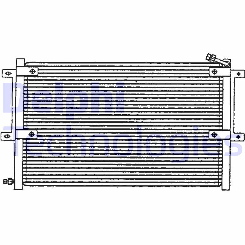 Obrázok Kondenzátor klimatizácie DELPHI  TSP0225100