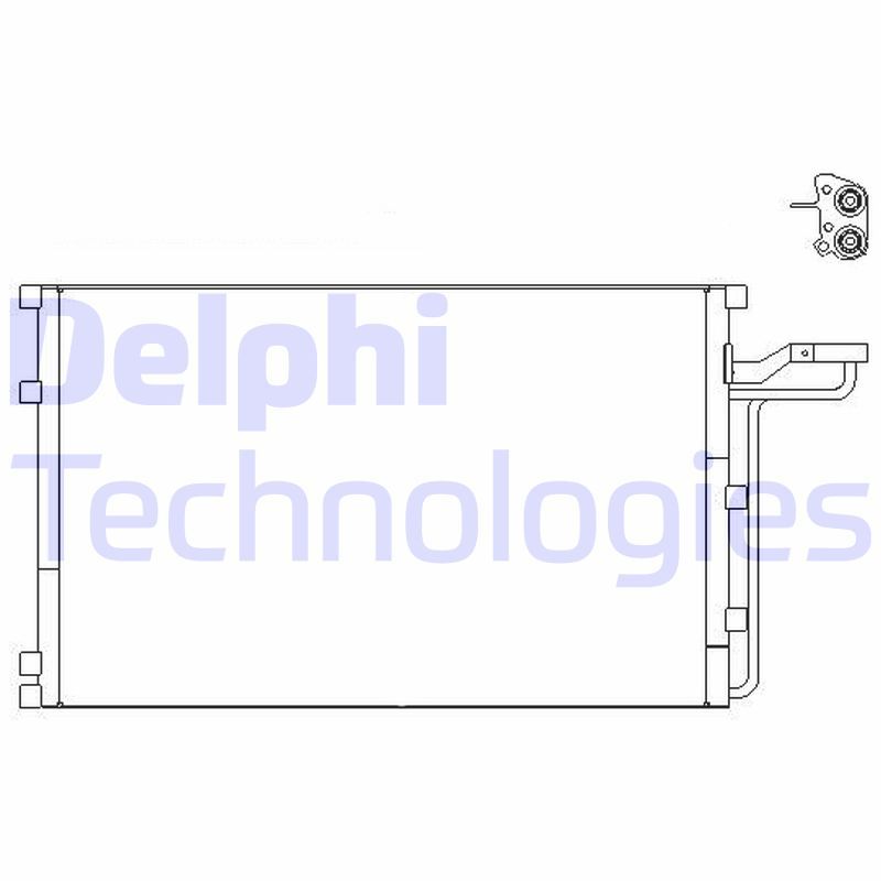 Obrázok Kondenzátor klimatizácie DELPHI  TSP0225659