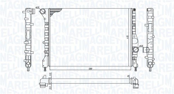 Obrázok Chladič motora MAGNETI MARELLI  350213184200