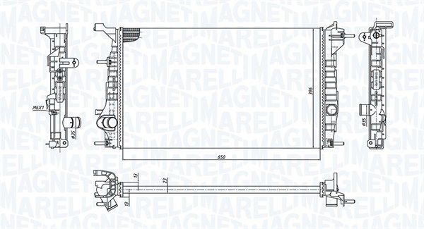 Obrázok Chladič motora MAGNETI MARELLI  350213199200