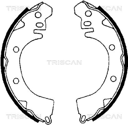 Obrázok Sada brzdových čeľustí TRISCAN  810042422