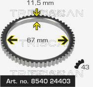 Obrázok Snímací krúżok pre ABS TRISCAN  854024403