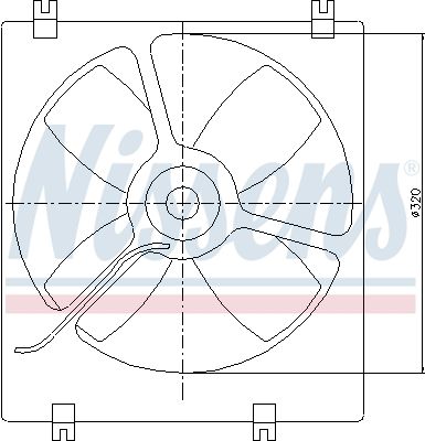 Obrázok Ventilátor chladenia motora NISSENS  85070
