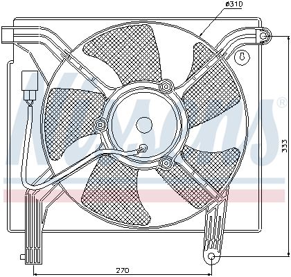 Obrázok Ventilátor chladenia motora NISSENS  85361