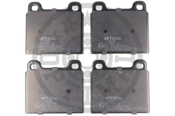 Obrázok Sada brzdových platničiek kotúčovej brzdy OPTIMAL  BP02110