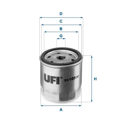 Obrázok Olejový filter UFI  2310500