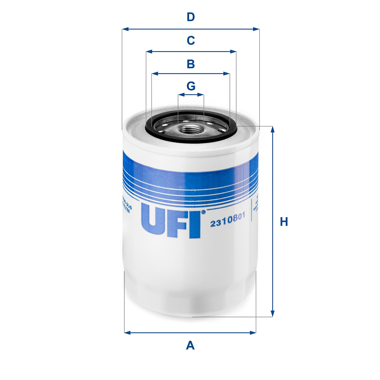Obrázok Olejový filter UFI  2310801