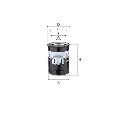 Obrázok Olejový filter UFI  2312100