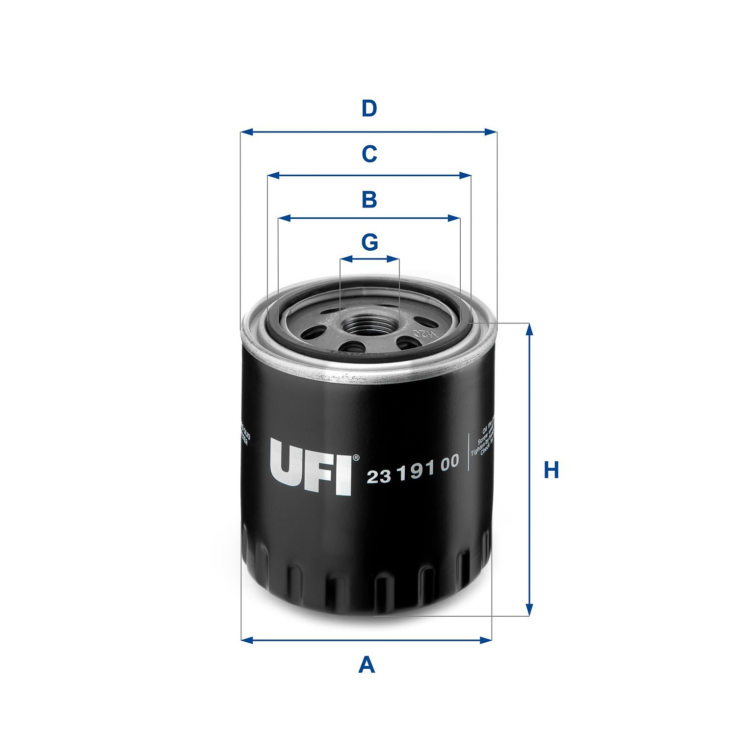 Obrázok Olejový filter UFI  2319100