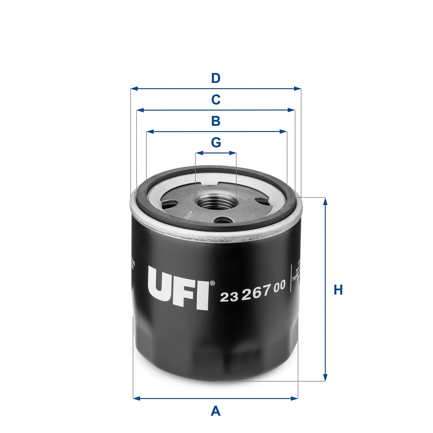 Obrázok Olejový filter UFI  2326700