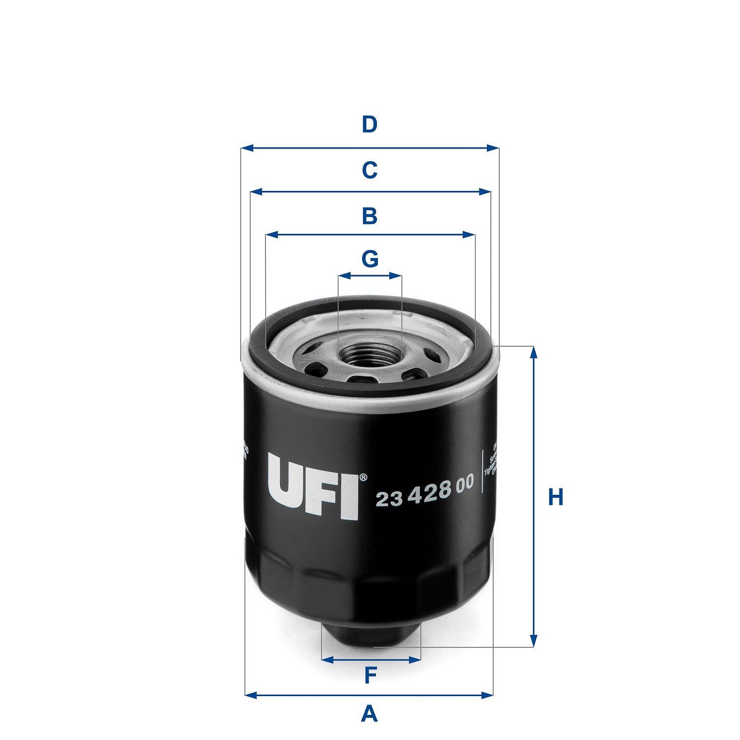 Obrázok Olejový filter UFI  2342800