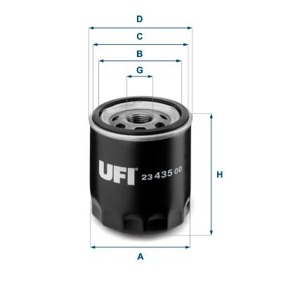Obrázok Olejový filter UFI  2343500