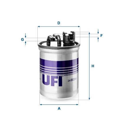 Obrázok Palivový filter UFI  2400300