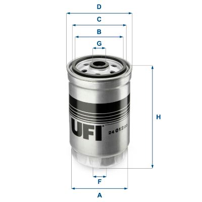 Obrázok Palivový filter UFI  2401200