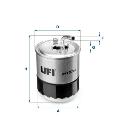 Obrázok Palivový filter UFI  2410700