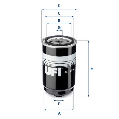 Obrázok Palivový filter UFI  2412200