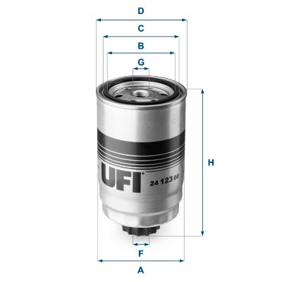 Obrázok Palivový filter UFI  2412300