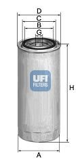 Obrázok Palivový filter UFI  2431400