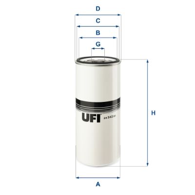 Obrázok Palivový filter UFI  2434200