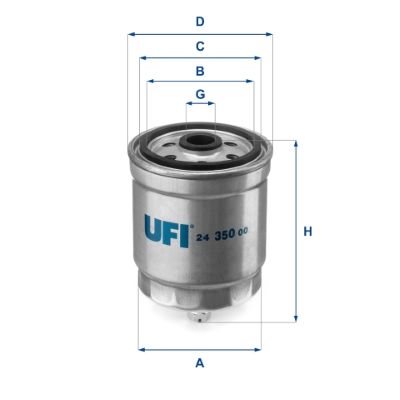 Obrázok Palivový filter UFI  2435000