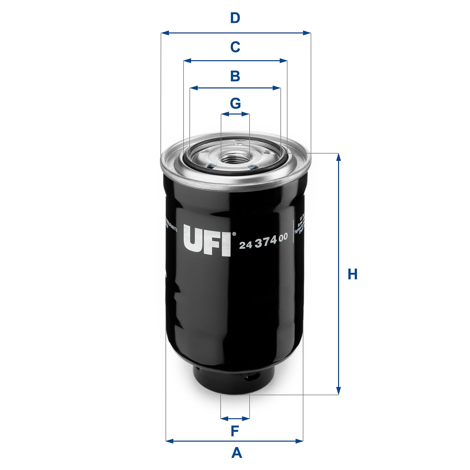 Obrázok Palivový filter UFI  2437400