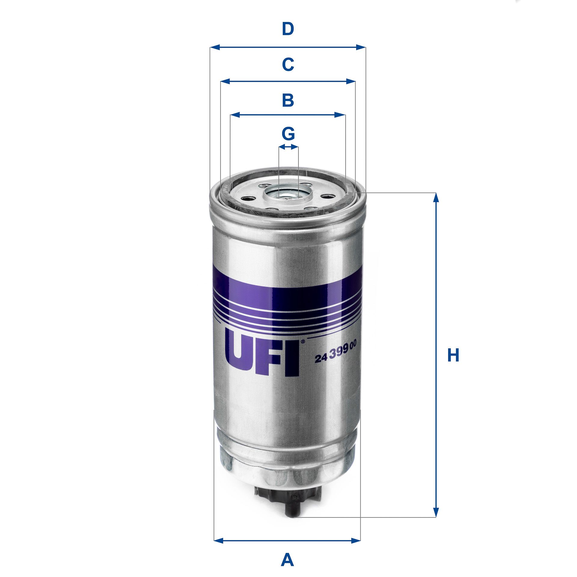 Obrázok Palivový filter UFI  2439900
