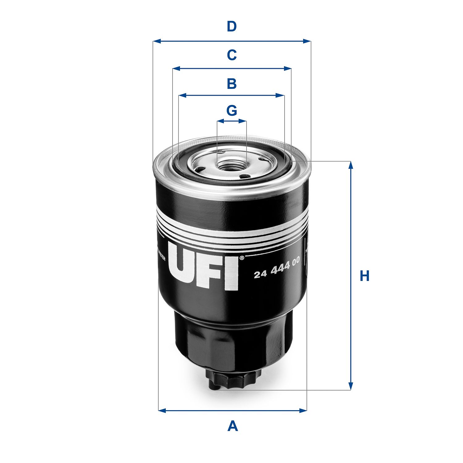 Obrázok Palivový filter UFI  2444400