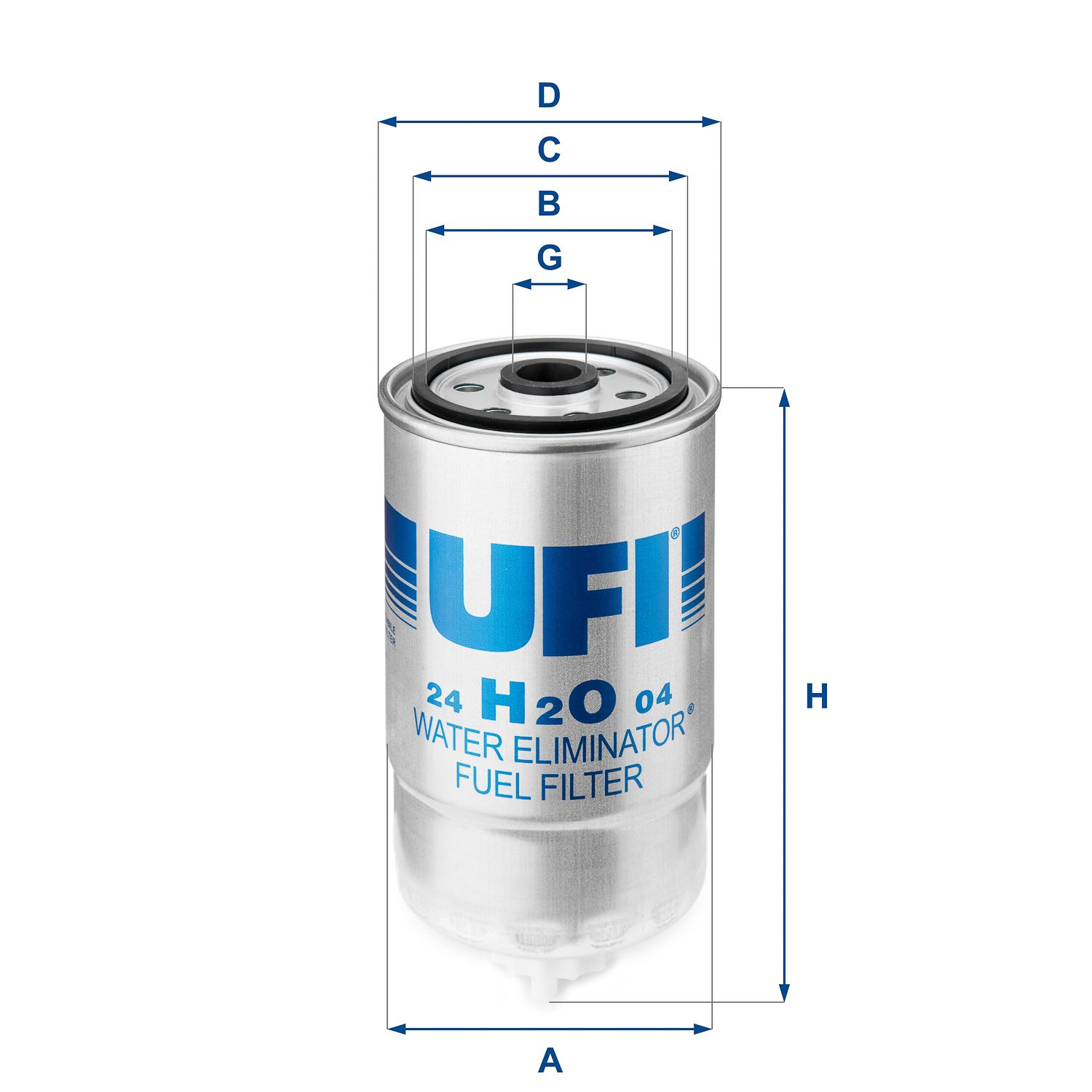 Obrázok Palivový filter UFI  24H2O04