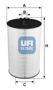 Obrázok Olejový filter UFI  2509700