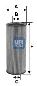 Obrázok Olejový filter UFI  2509900