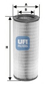 Obrázok Vzduchový filter UFI  2765100