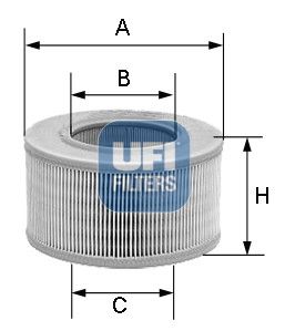 Obrázok Vzduchový filter UFI  2727200