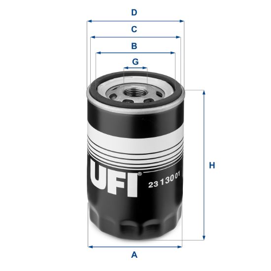 Obrázok Olejový filter UFI  2313001