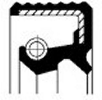 Obrázok Tesniaci krúżok hriadeľa pomocného pohonu CORTECO  01034634B