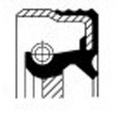 Obrázok Tesniaci krúżok kľukového hriadeľa CORTECO  12018321B