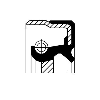 Obrázok Tesniaci krúżok kľukového hriadeľa CORTECO  12012045B