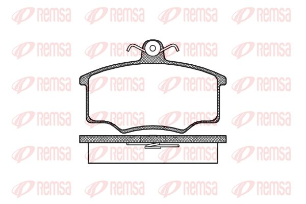 Obrázok Sada brzdových platničiek kotúčovej brzdy REMSA  004600