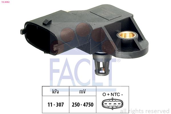 Obrázok Senzor tlaku nastavenia výżky FACET Made in Italy - OE Equivalent 103082