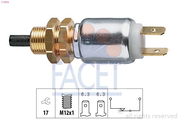 Obrázok Spínač brzdových svetiel FACET Made in Italy - OE Equivalent 71014