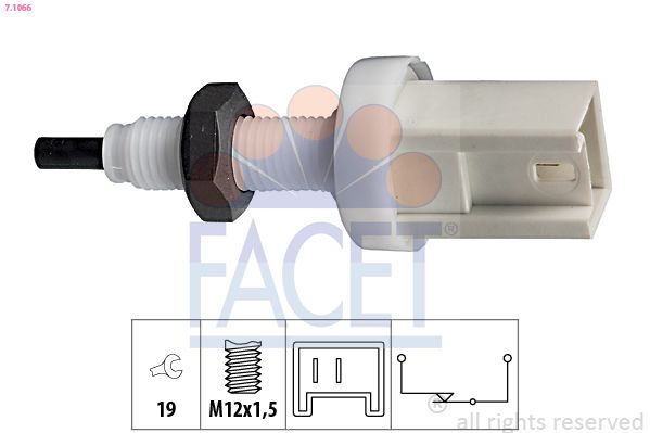 Obrázok Spínač brzdových svetiel FACET Made in Italy - OE Equivalent 71066