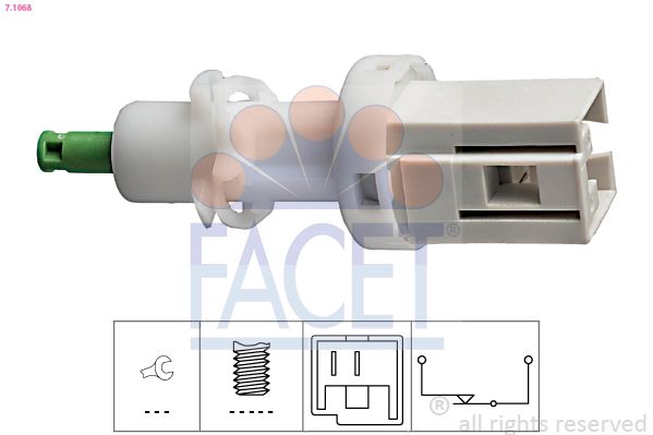 Obrázok Spínač brzdových svetiel FACET Made in Italy - OE Equivalent 71068