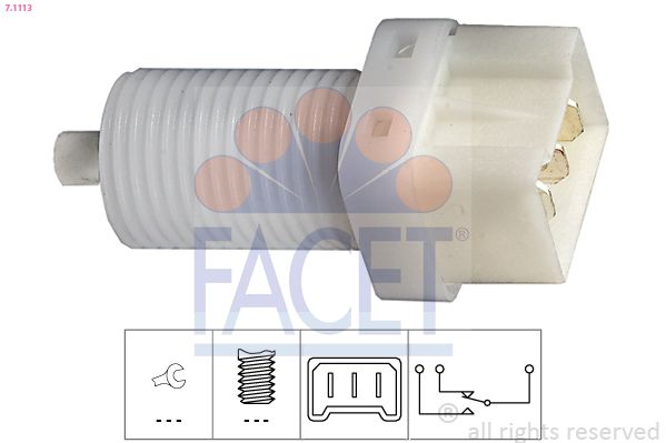 Obrázok Spínač brzdových svetiel FACET Made in Italy - OE Equivalent 71113