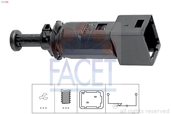 Obrázok Spínač brzdových svetiel FACET Made in Italy - OE Equivalent 71148
