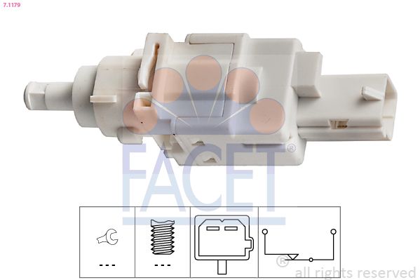 Obrázok Spínač brzdových svetiel FACET Made in Italy - OE Equivalent 71179