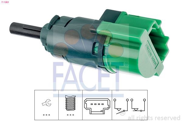Obrázok Spínač brzdových svetiel FACET Made in Italy - OE Equivalent 71283